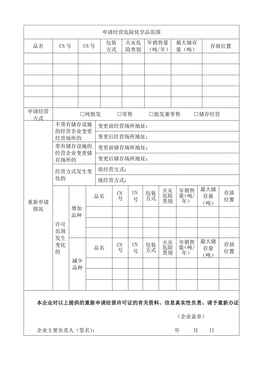 危险化学品经营许可证申请书_第4页