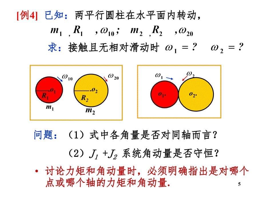 刚体力学习题讨论幻灯片_第5页