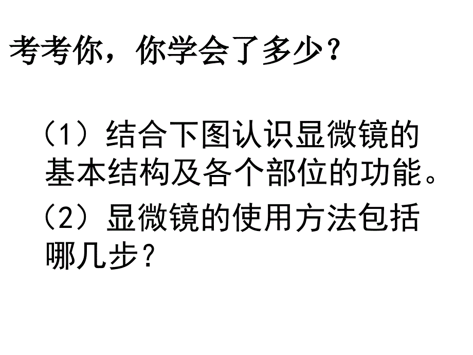 显微镜的结构和使用课件_第4页