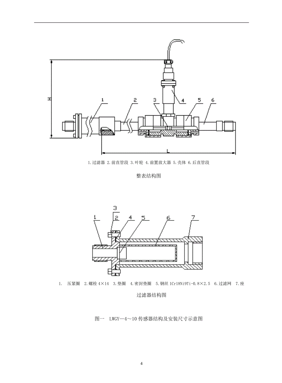 LWGY型涡轮流量传感器_第4页