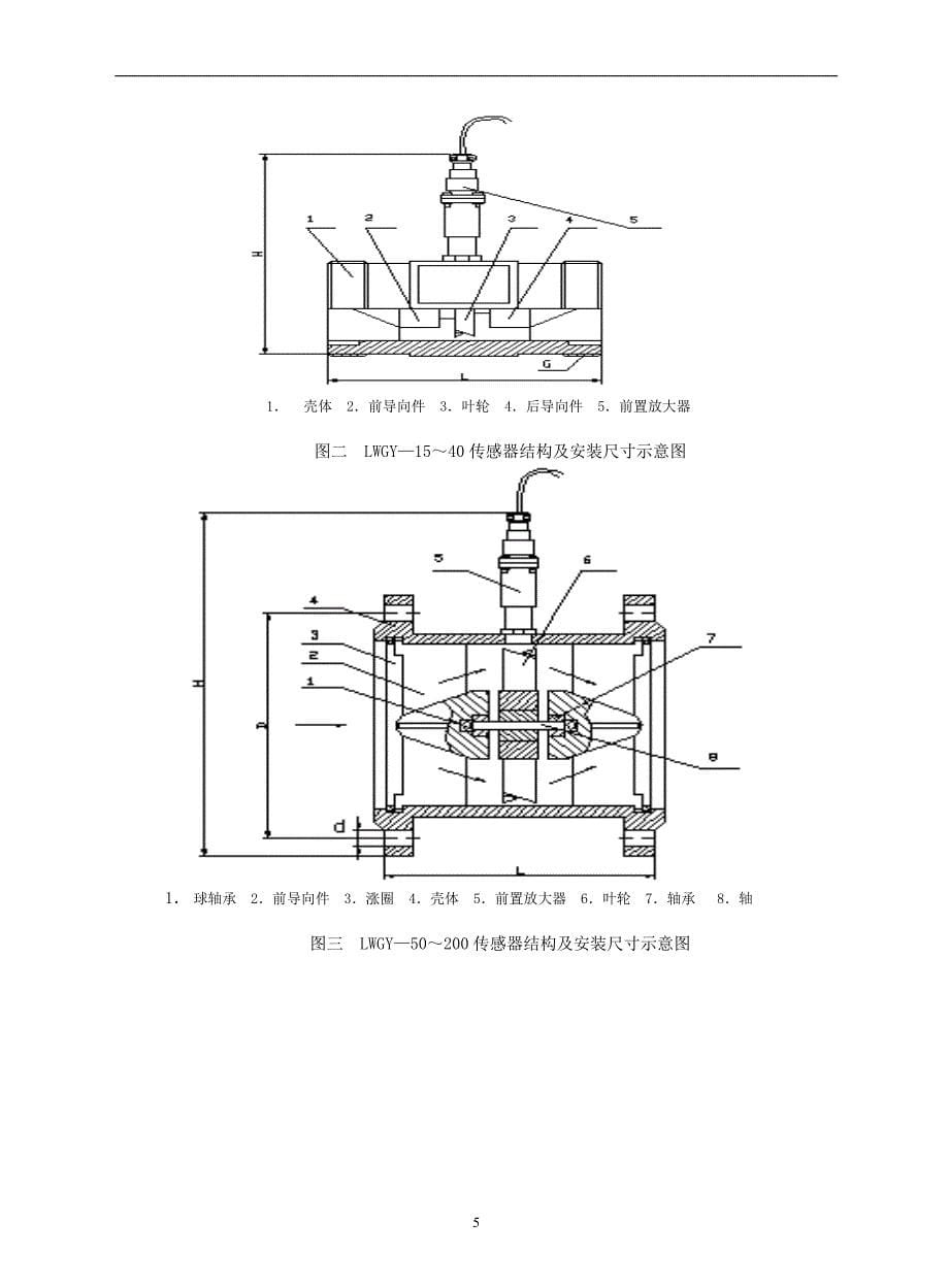 LWGY型涡轮流量传感器_第5页