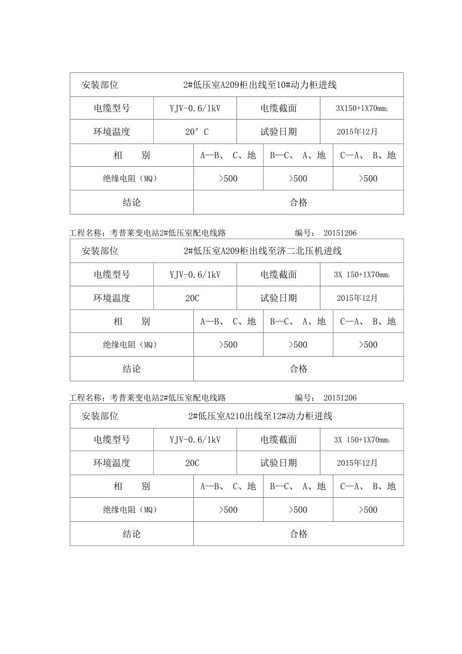 电缆试验报告_第5页