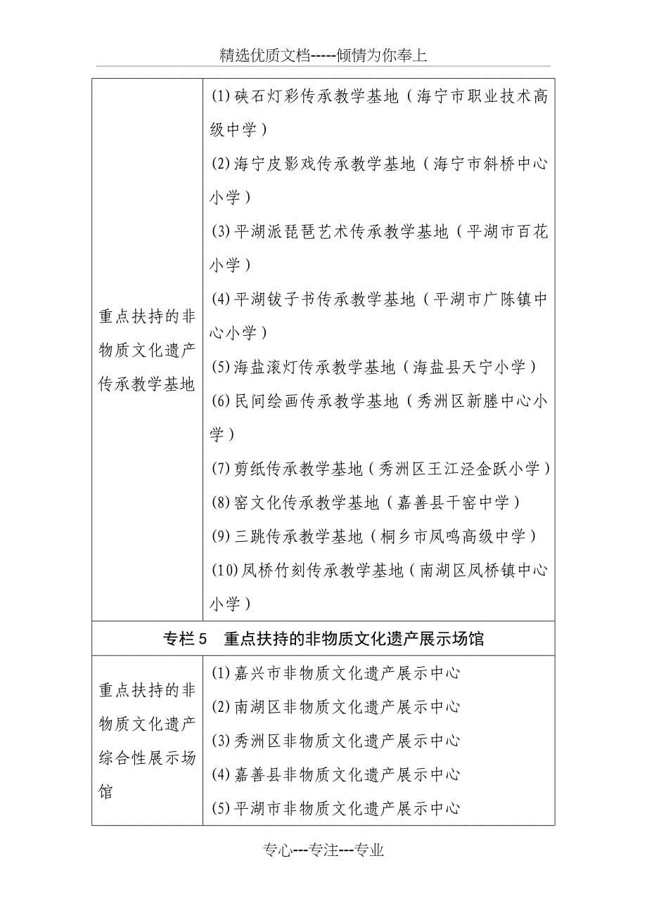 专栏1-嘉兴市非物质文化遗产普查成果汇总和利用_第5页