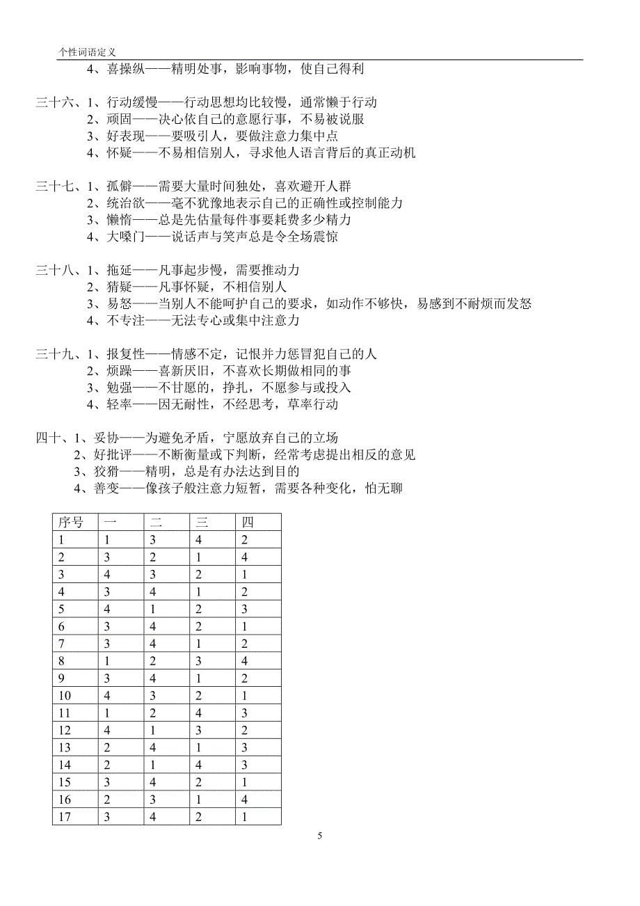 个性测试词语定义_第5页