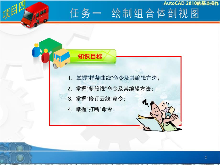 AutoCAD-机械制图实训教程项目四ppt课件_第2页
