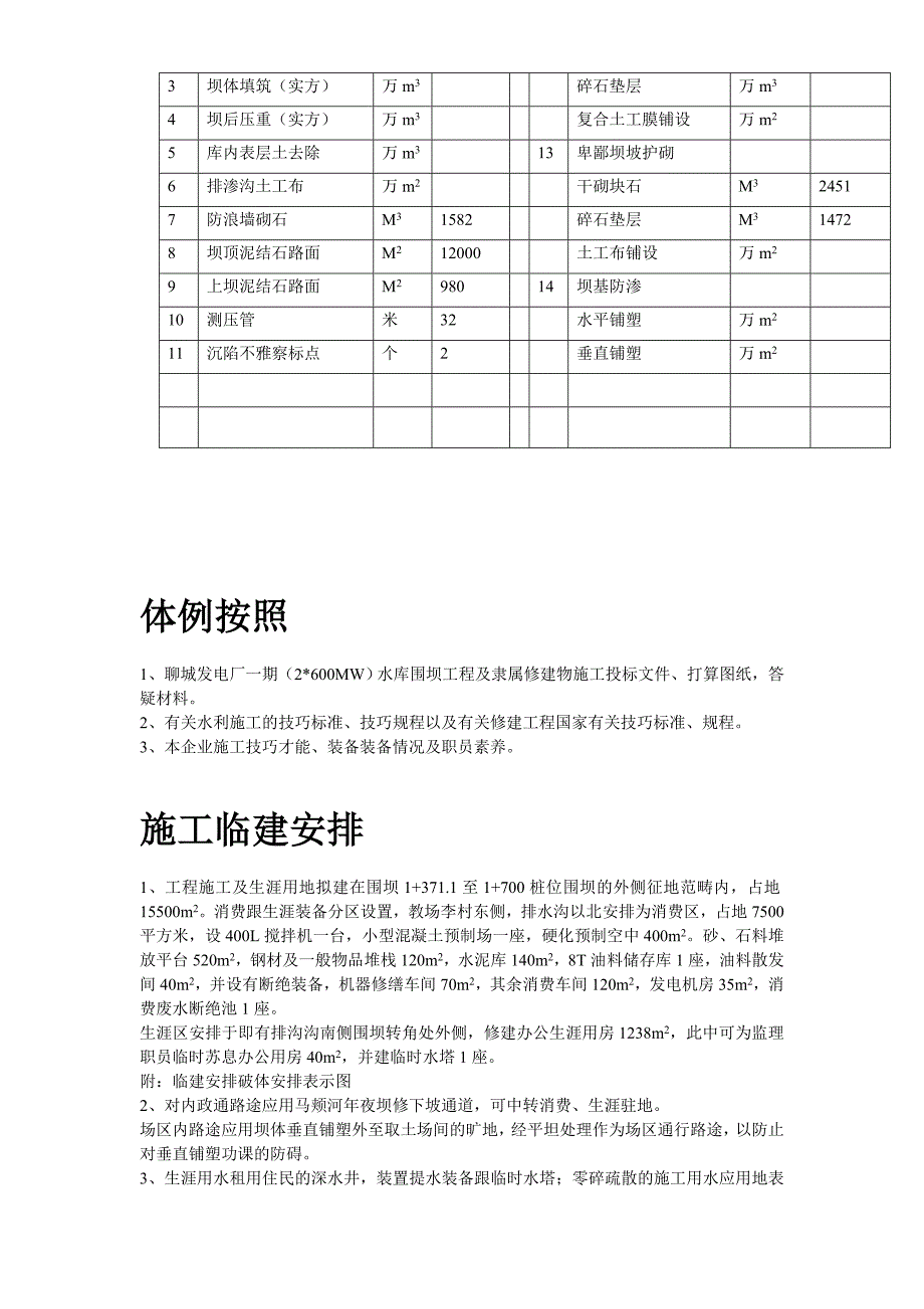 建筑行业某城发电厂水库第三标段施工组织设计及质量安全控制措施_第4页