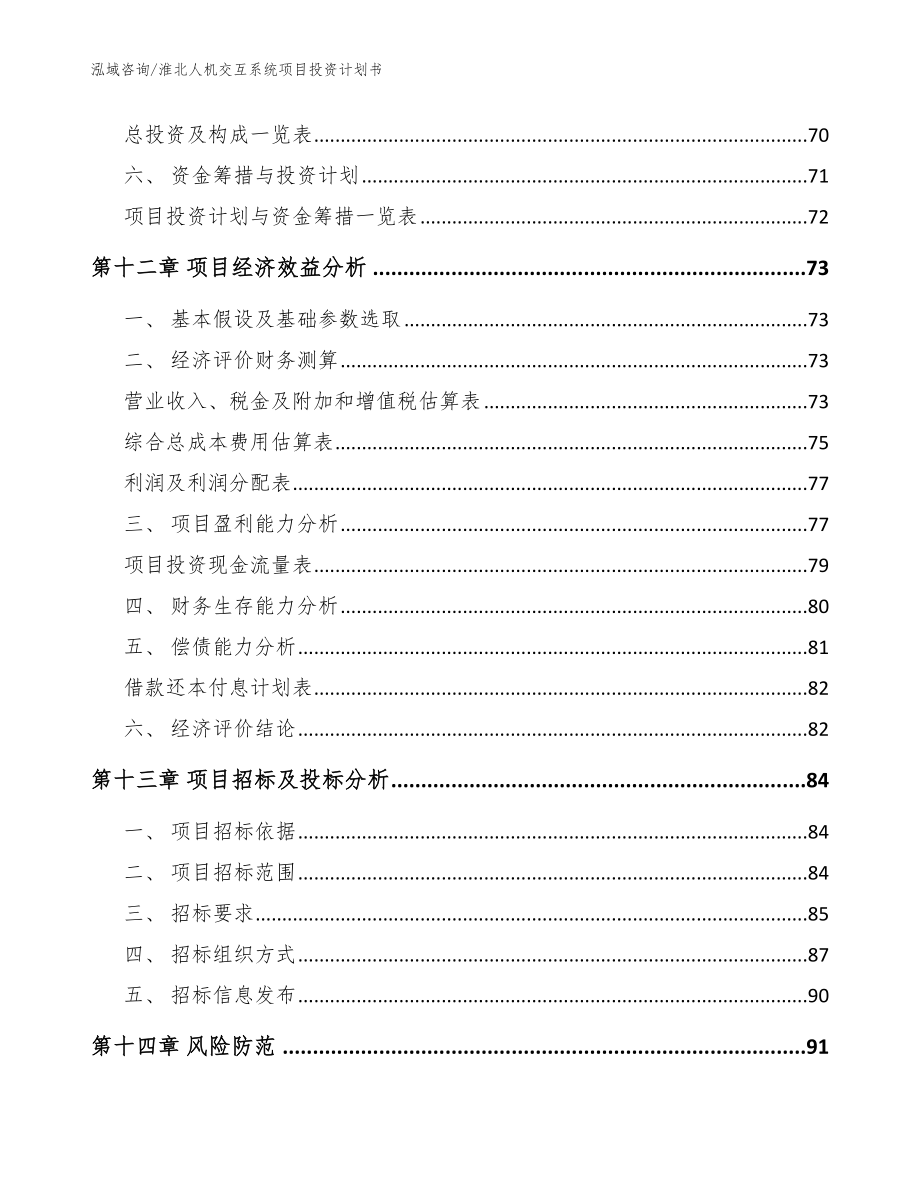 淮北人机交互系统项目投资计划书_第4页