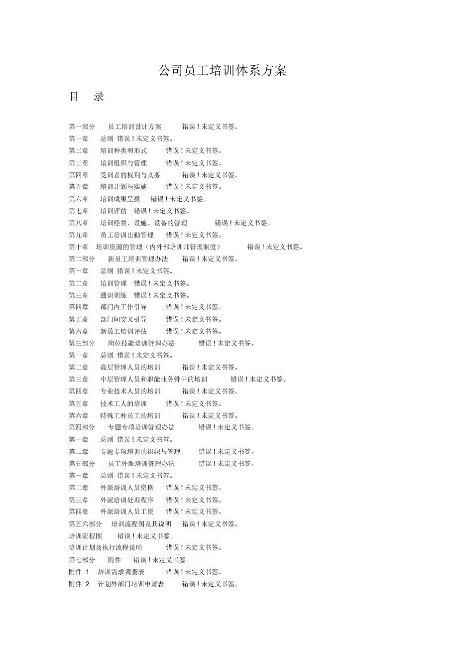 公司员工培训体系方案_第1页