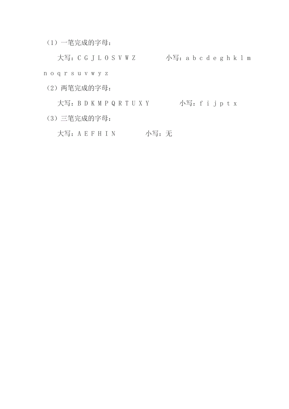 26个英文字母的书写规则_第2页