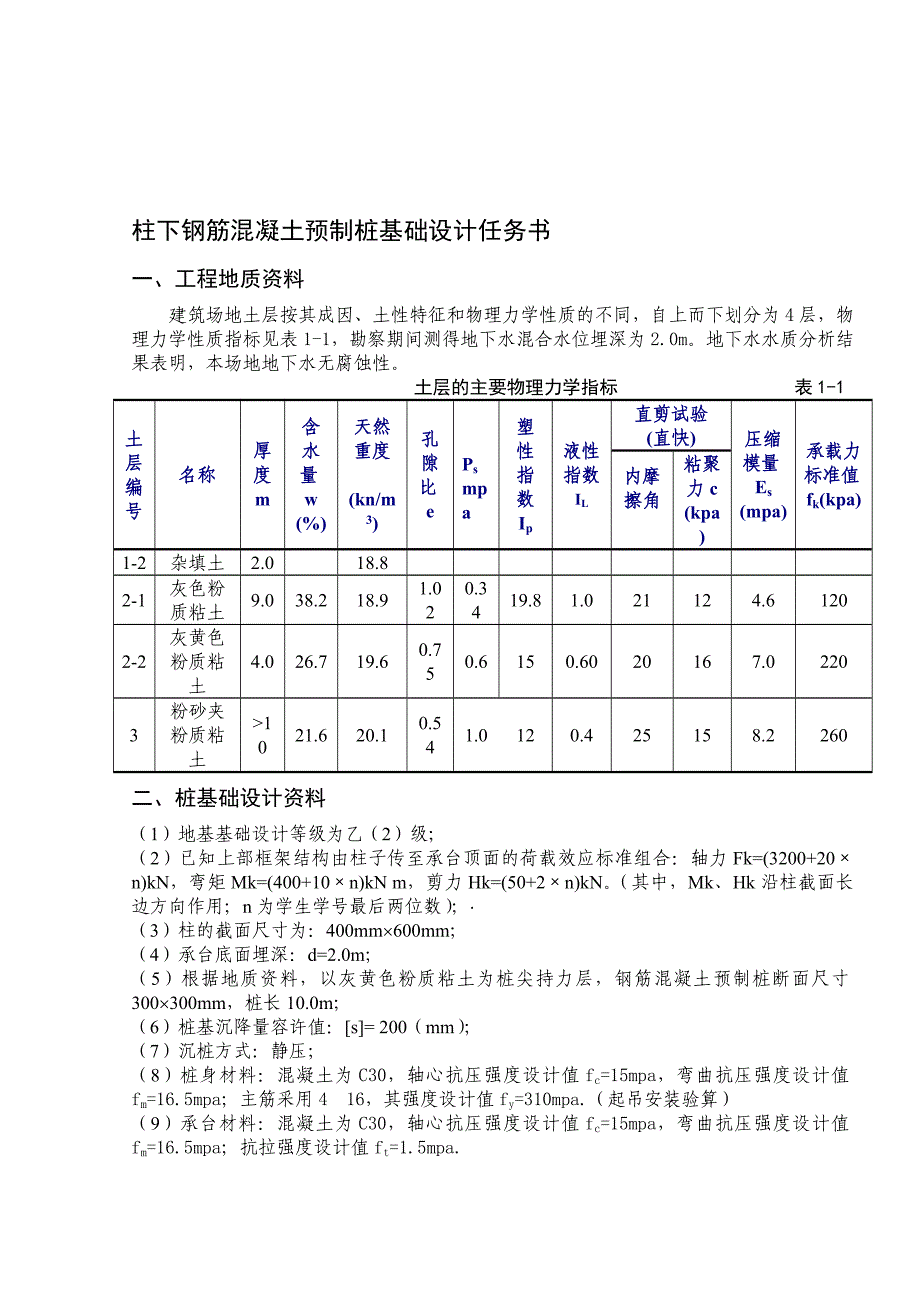 河北大学桩基础设计_第1页