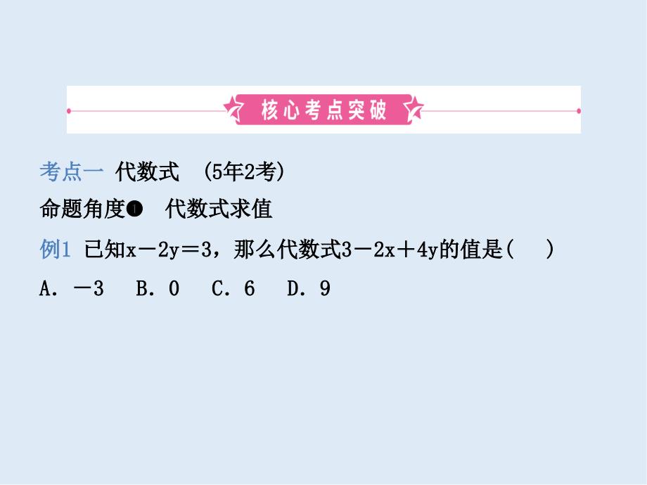 【K12配套】潍坊专版中考数学复习第1部分第一章数与式第二节代数式及整式含因式分解课_第2页