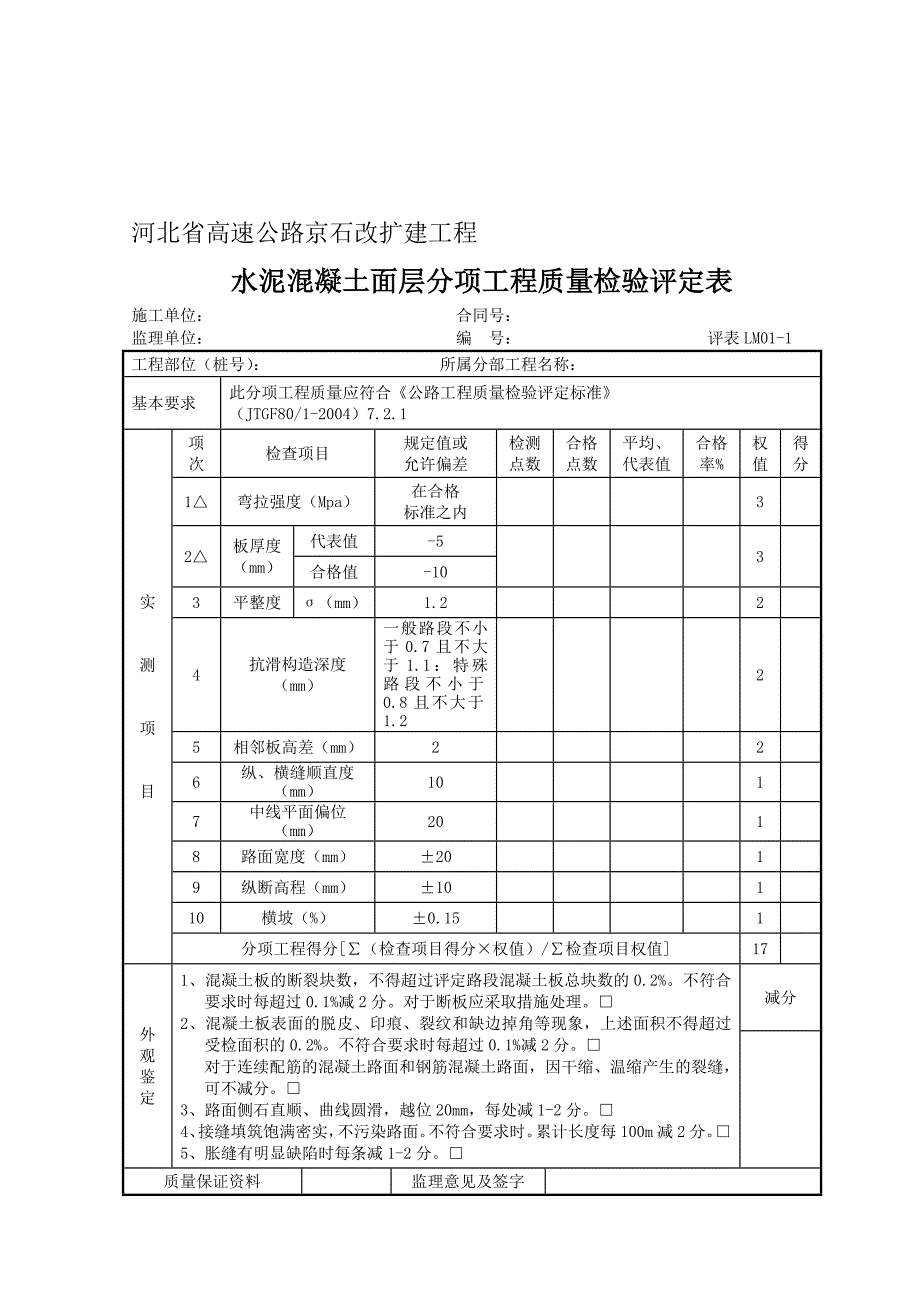 路面评表LM0114_第1页