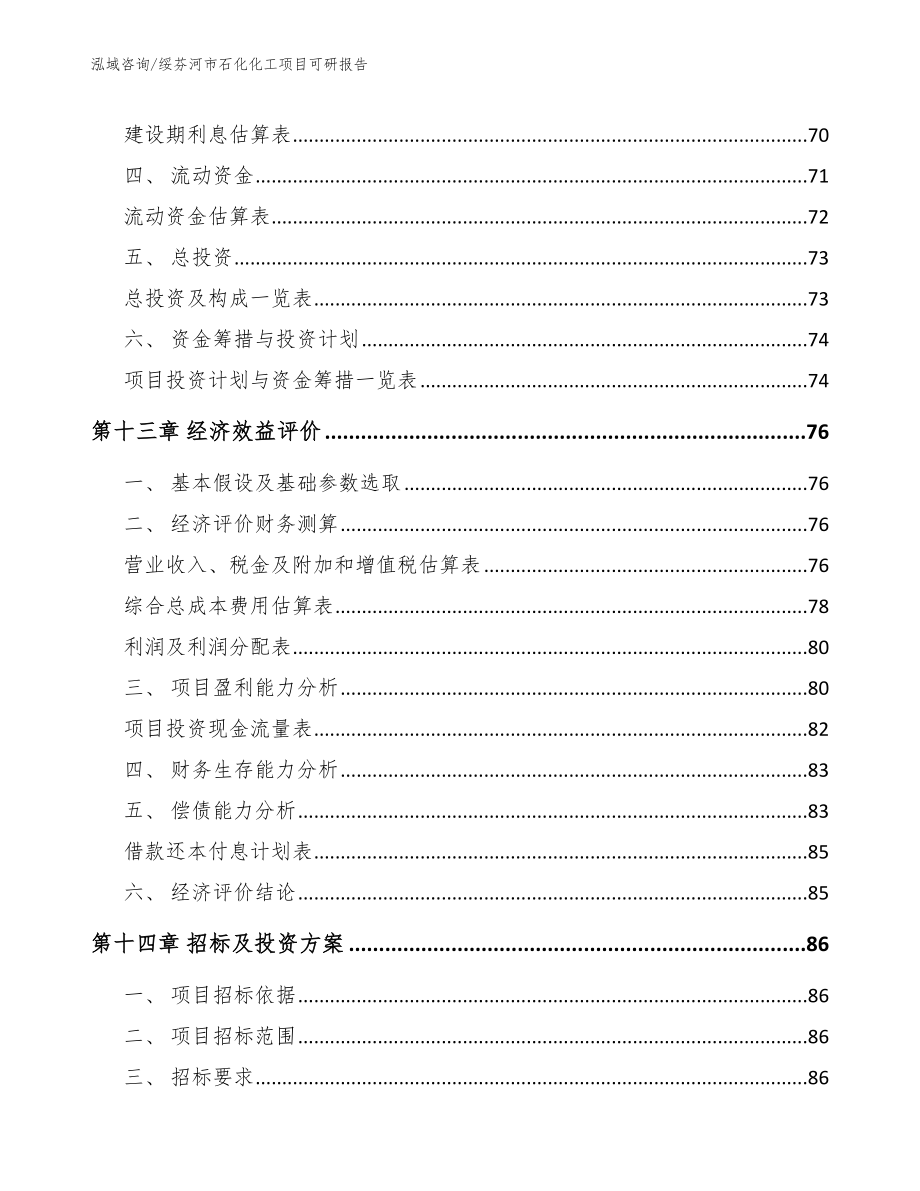 绥芬河市石化化工项目可研报告_第4页