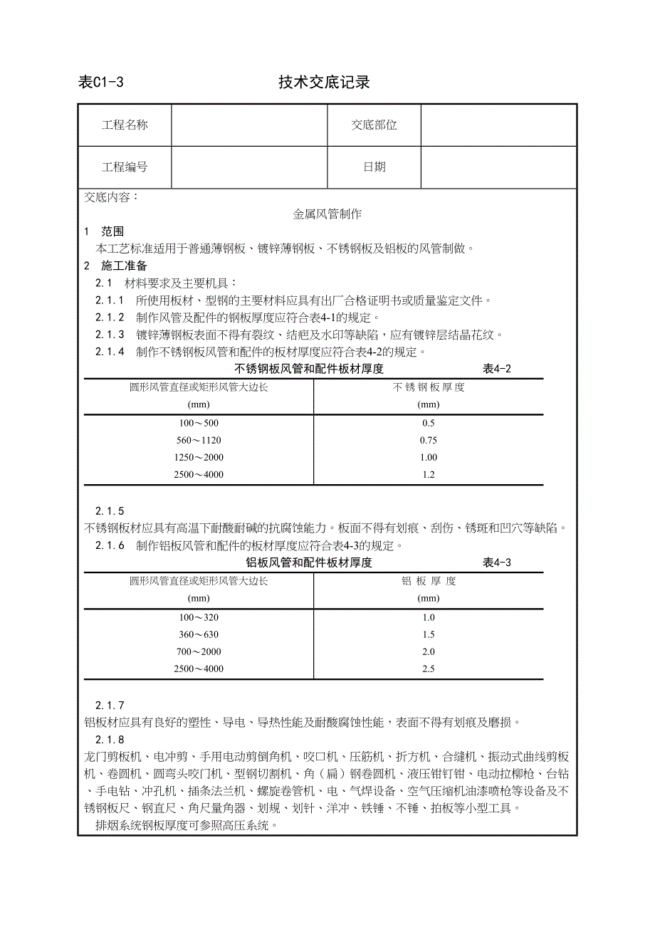 _金属风管制作工艺（天选打工人）.docx_第1页