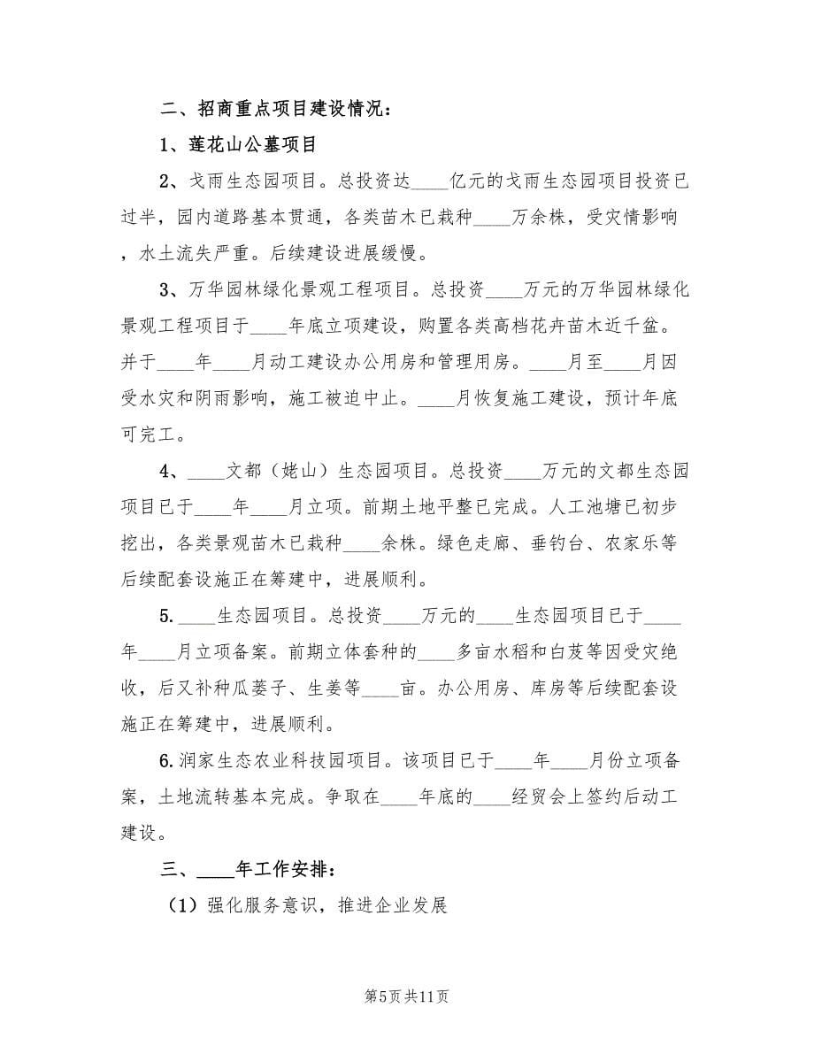 乡镇经发办年度经济工作总结标准（4篇）.doc_第5页