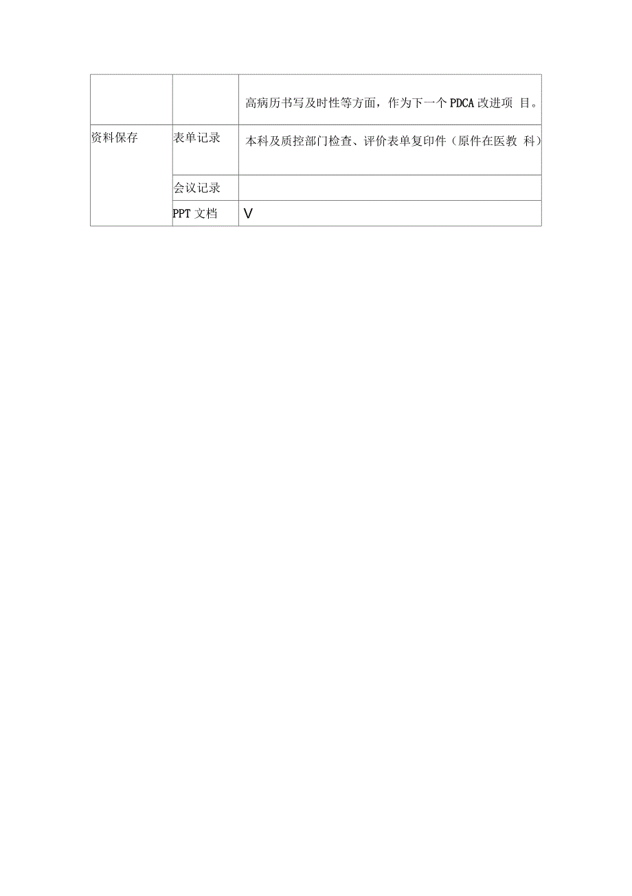 病历质量持续改进记录（PDCA）_第4页