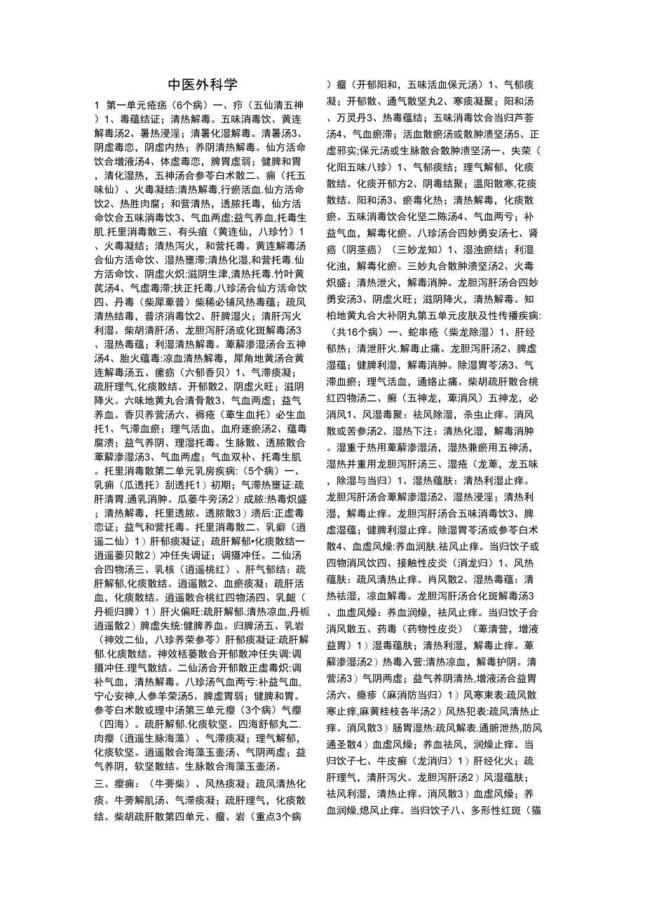 中医外科学歌谣_第1页