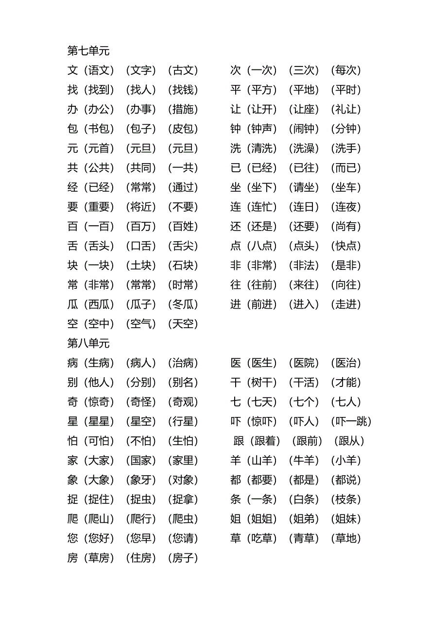 部编语文一下生字表我会写_第4页