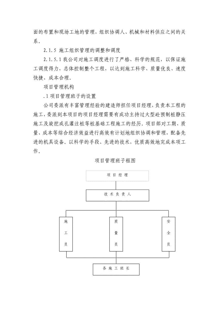 住宅区桩基工程一期施工组织设计_第5页