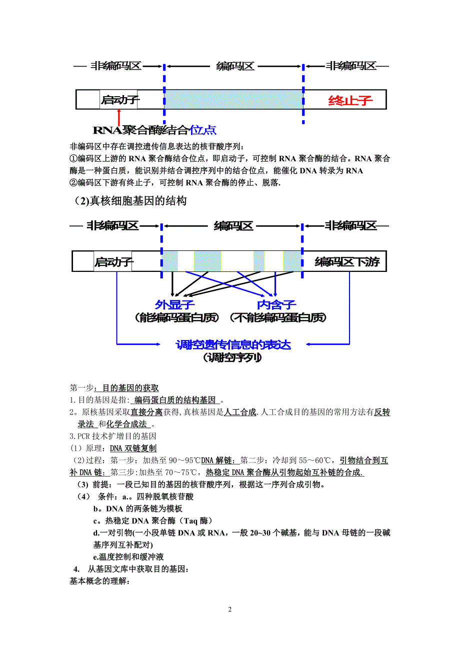 基因工程和细胞工程整理后的知识点.doc_第2页