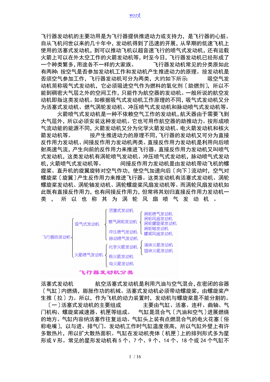 航空发动机分类与简介_第1页