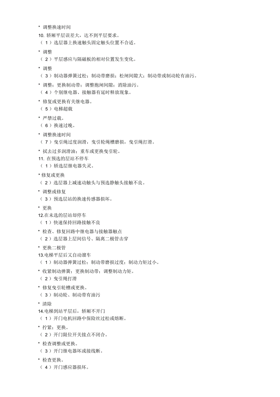 电梯常见故障与应急措施_第4页