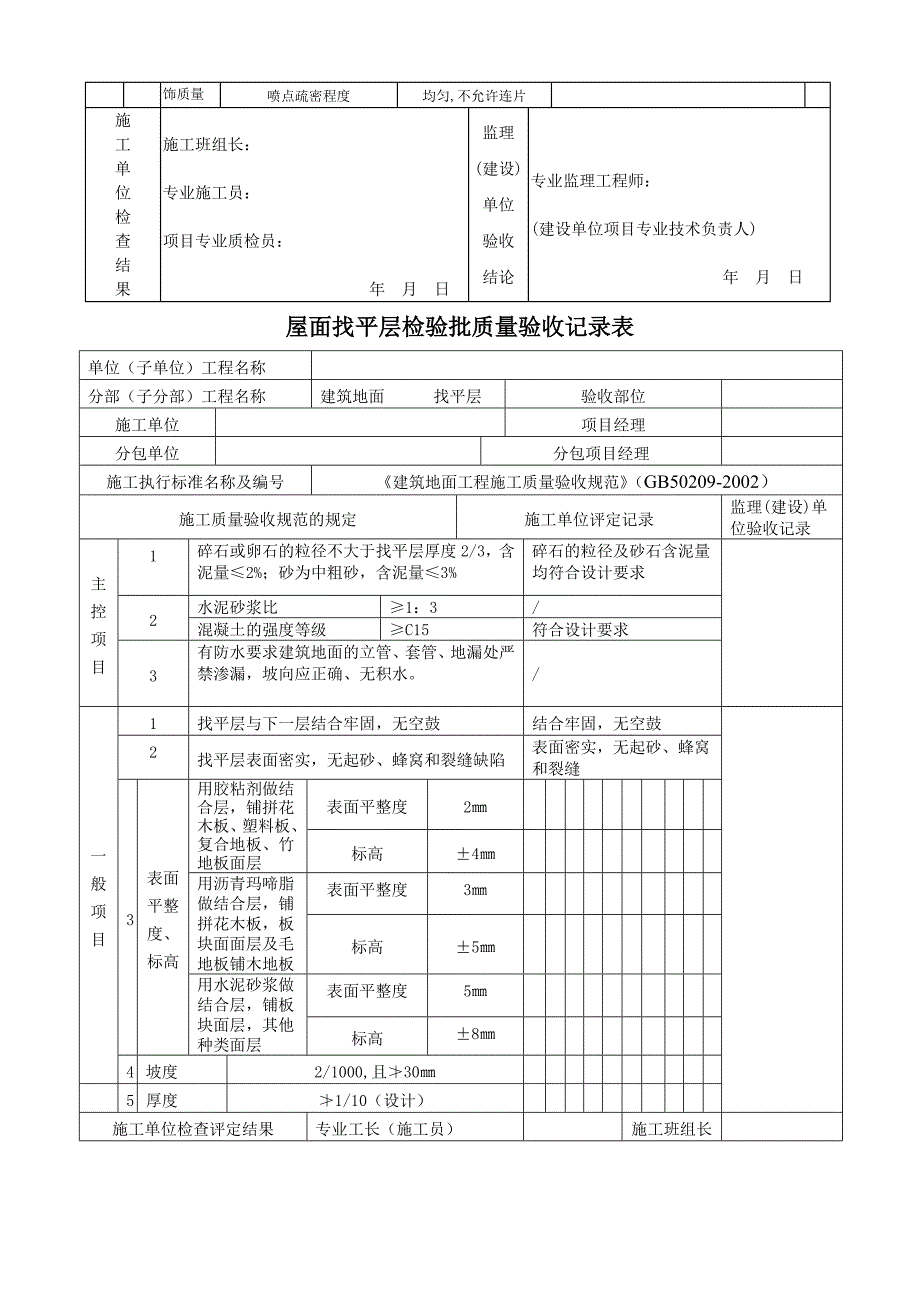 特种门安装工程检验批质量验收记录表_第4页