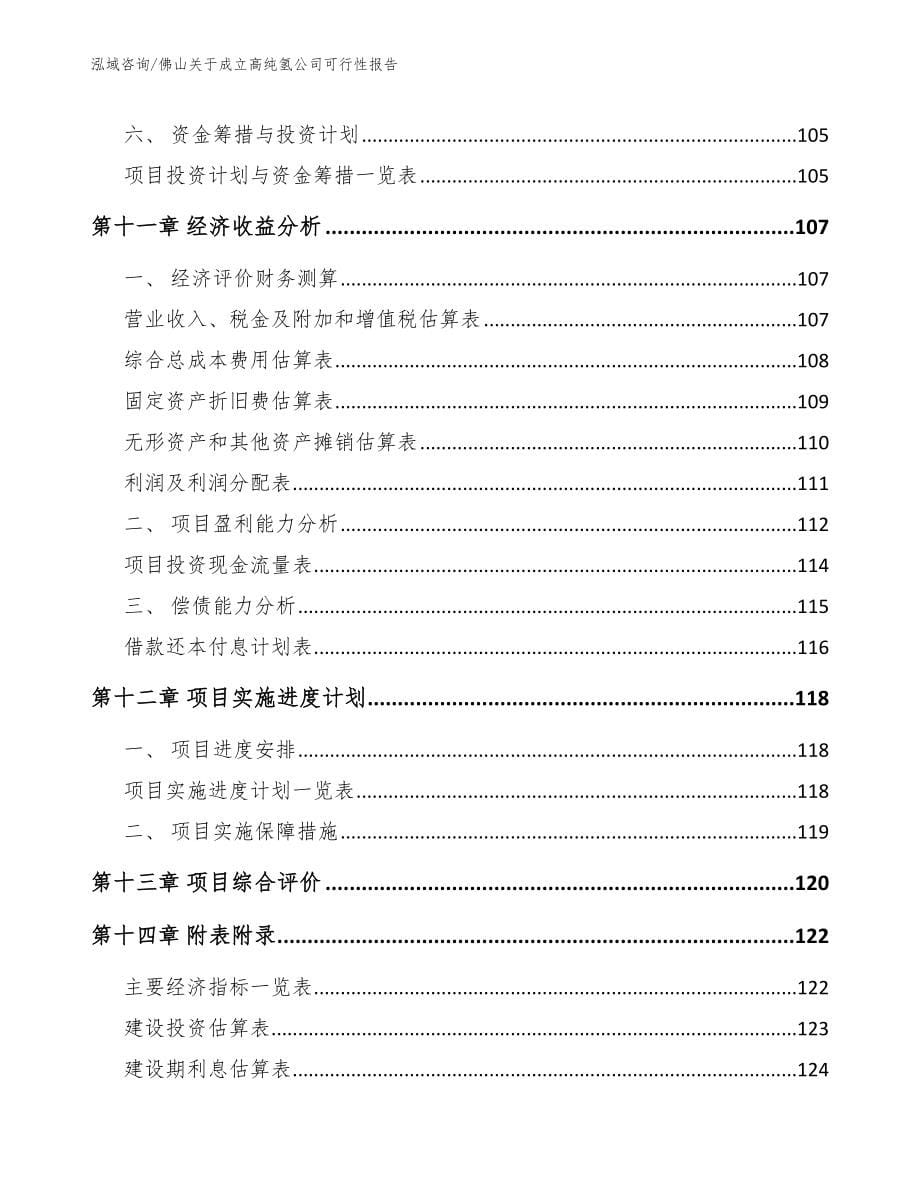 佛山关于成立高纯氢公司可行性报告_第5页