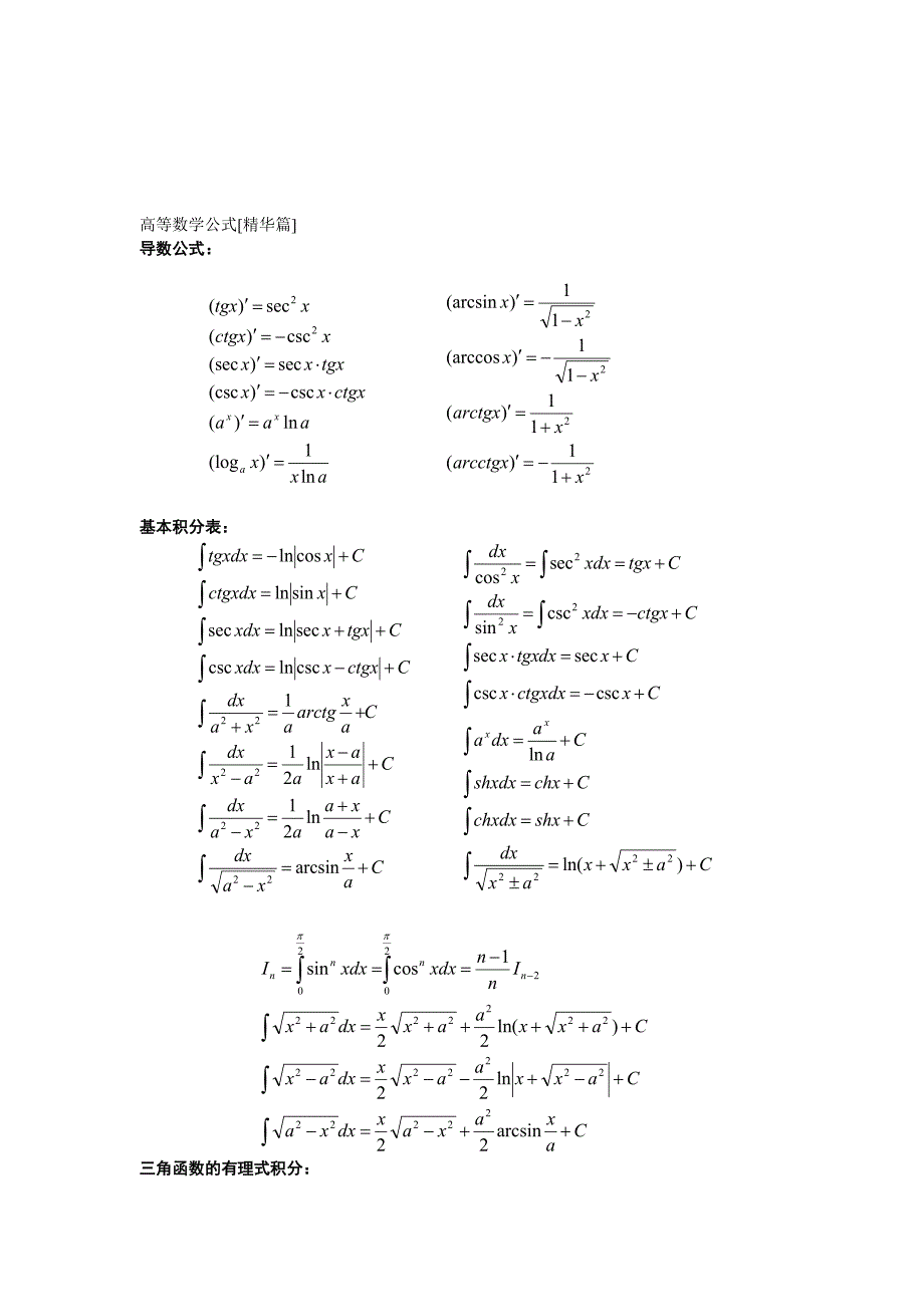 高等数学公式精华版_第2页