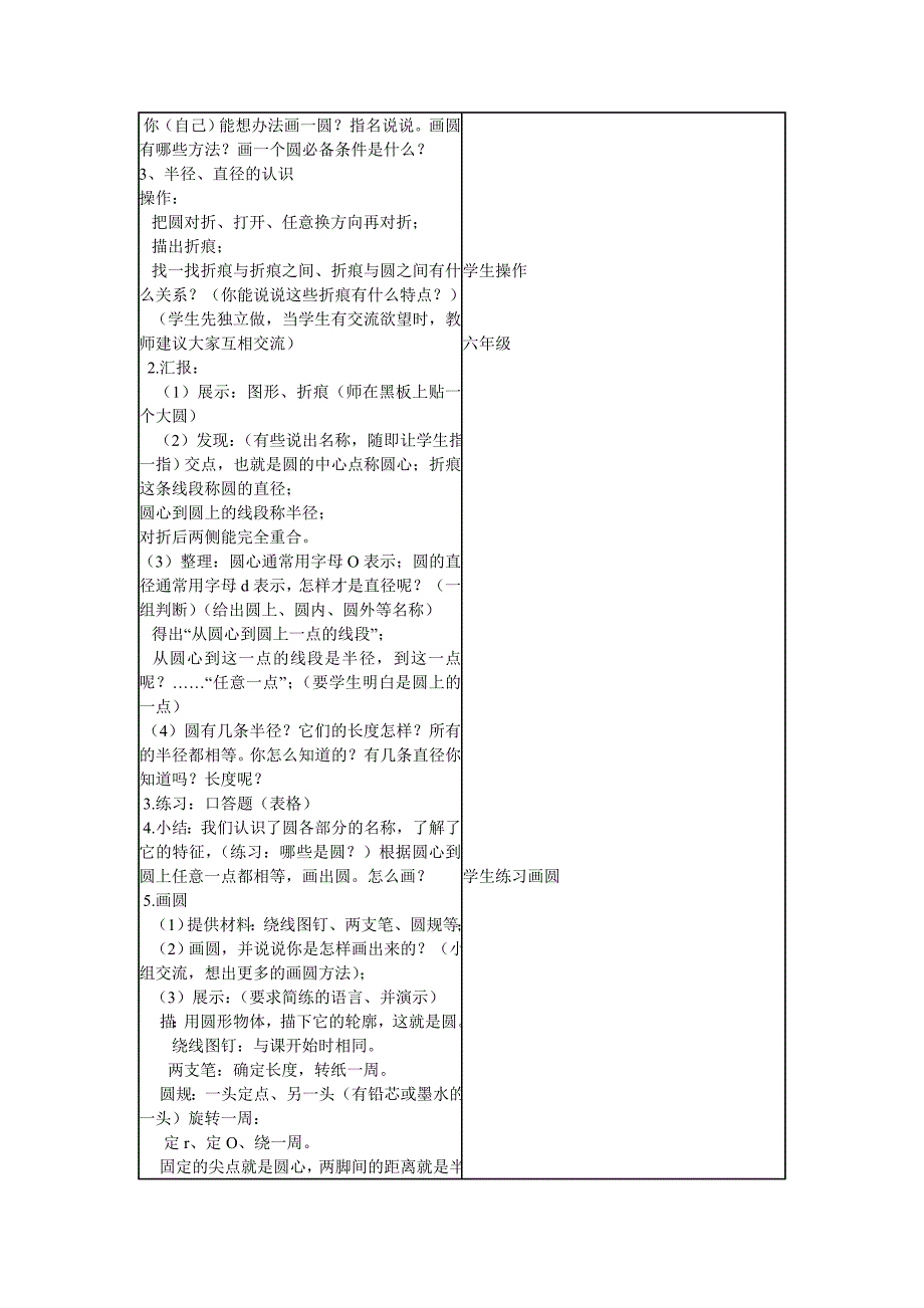 六年级上册数学圆的周长和面积教案.doc_第2页