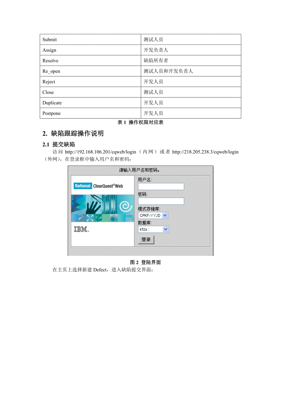 ClearQuest缺陷跟踪使用流程知识点梳理汇总_第2页