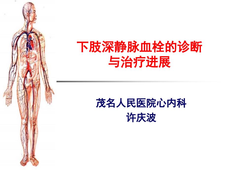 [医药卫生]静脉血栓的诊断和治疗课件_第1页