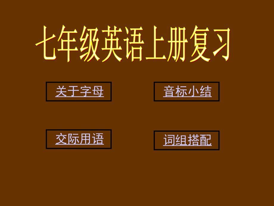 人教版新目标英语七年级上全册总复习课件_第2页