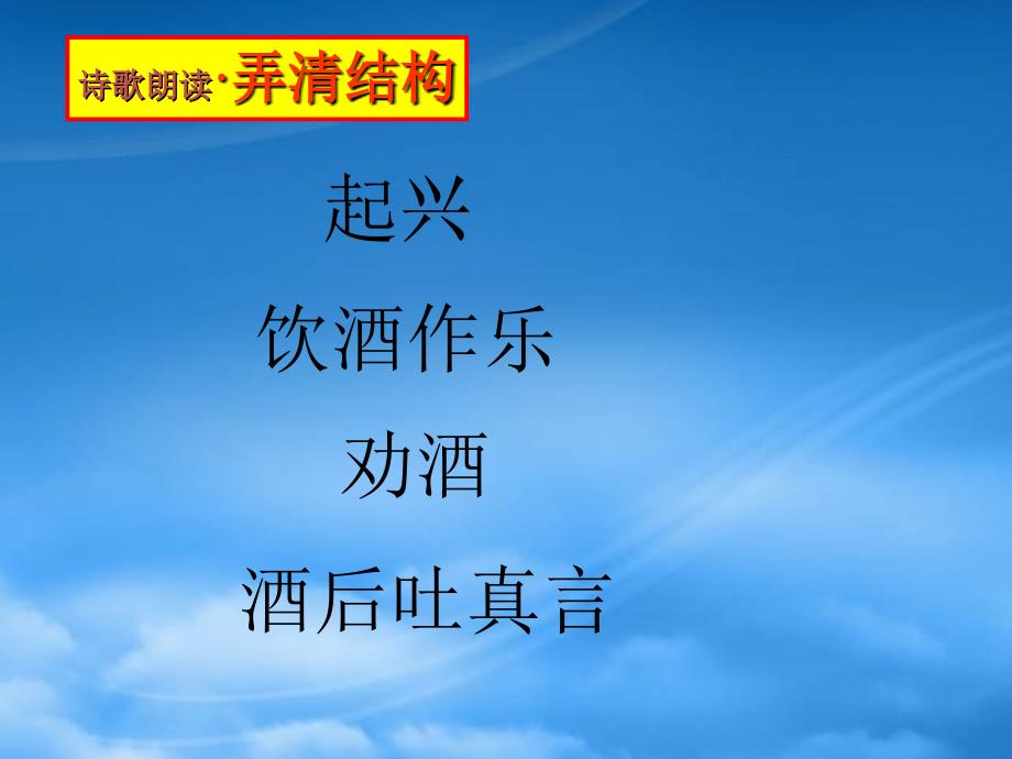 八级语文下《将进酒》精品课件8河大_第4页