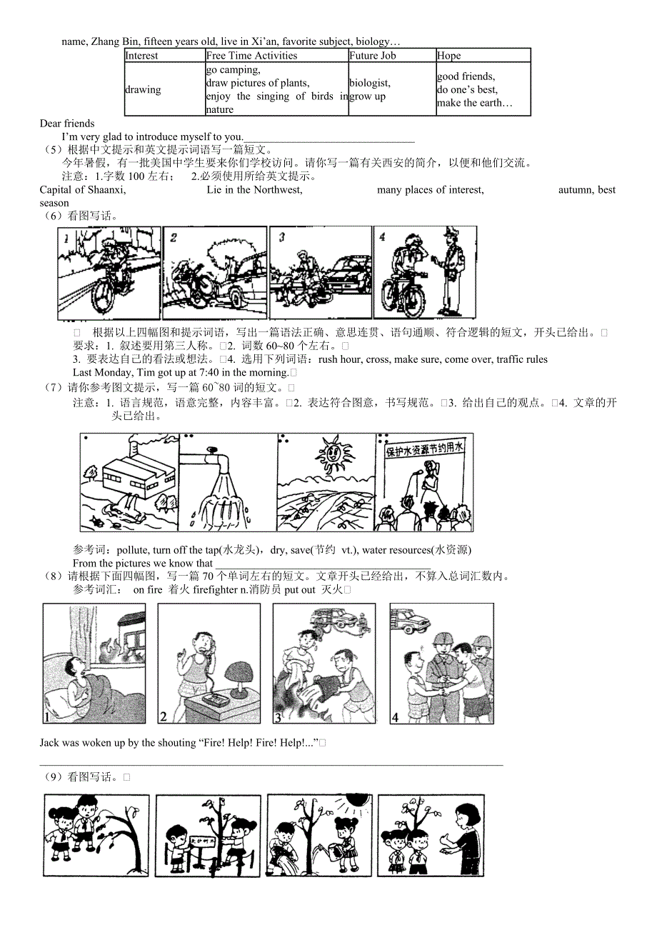 中考英语书面表达及其解题方法_第3页