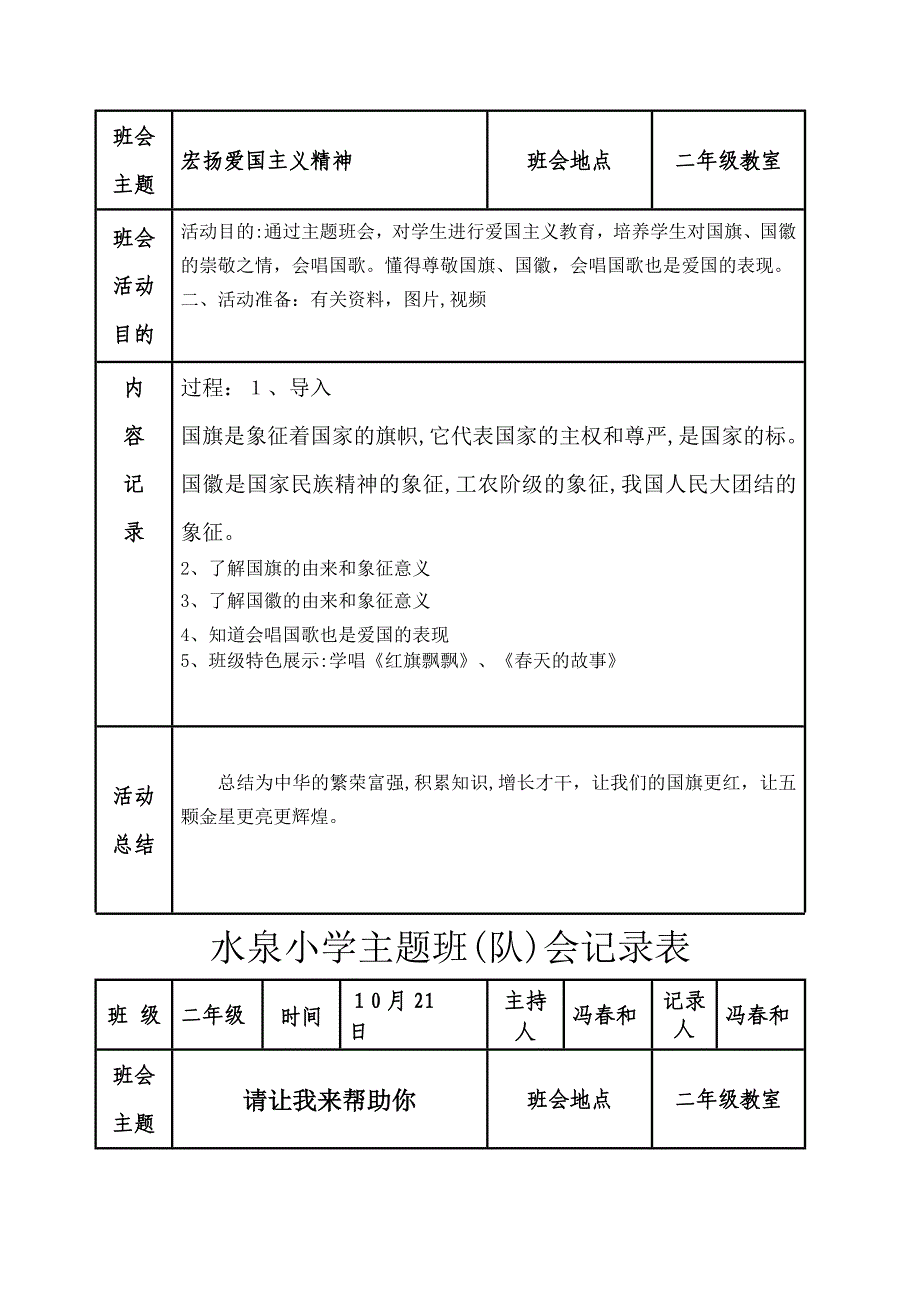 主题班会记录表03163_第3页