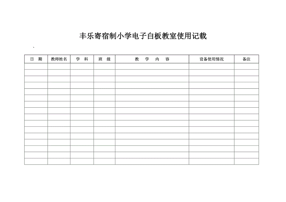 多媒体教室使用表.doc_第1页