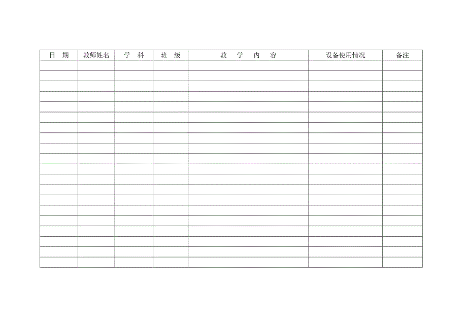 多媒体教室使用表.doc_第2页