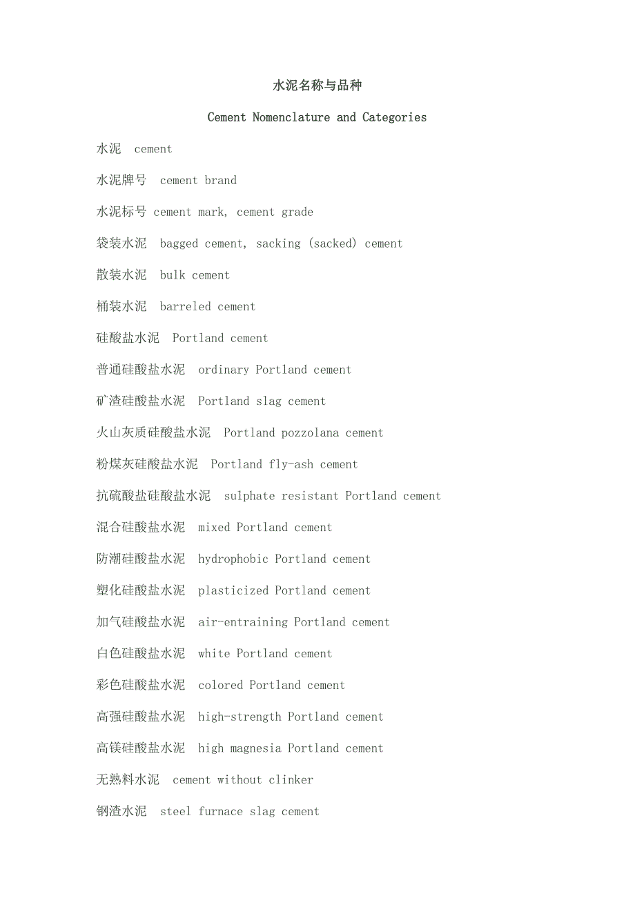 水泥英语学习.doc_第1页