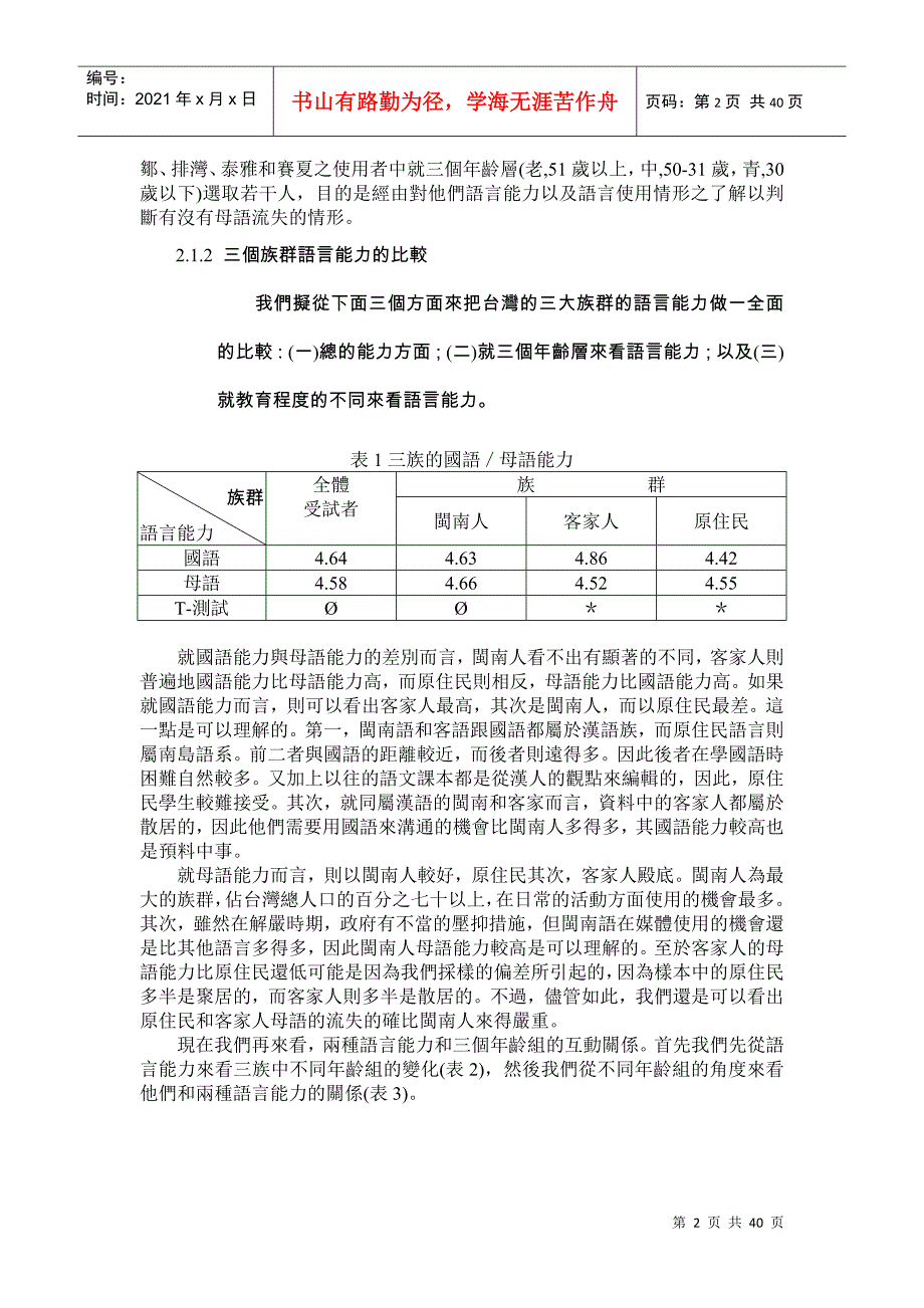 客语危机以及客家人对客语和政府语言政策的态度_第2页