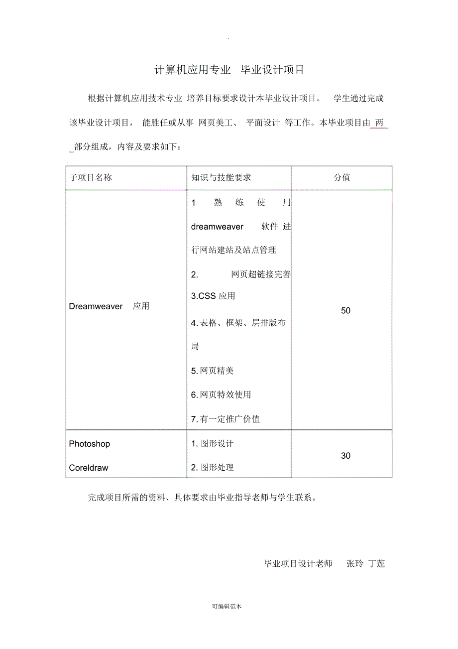 计算机应用技术09届毕业生毕业项目设计_第3页