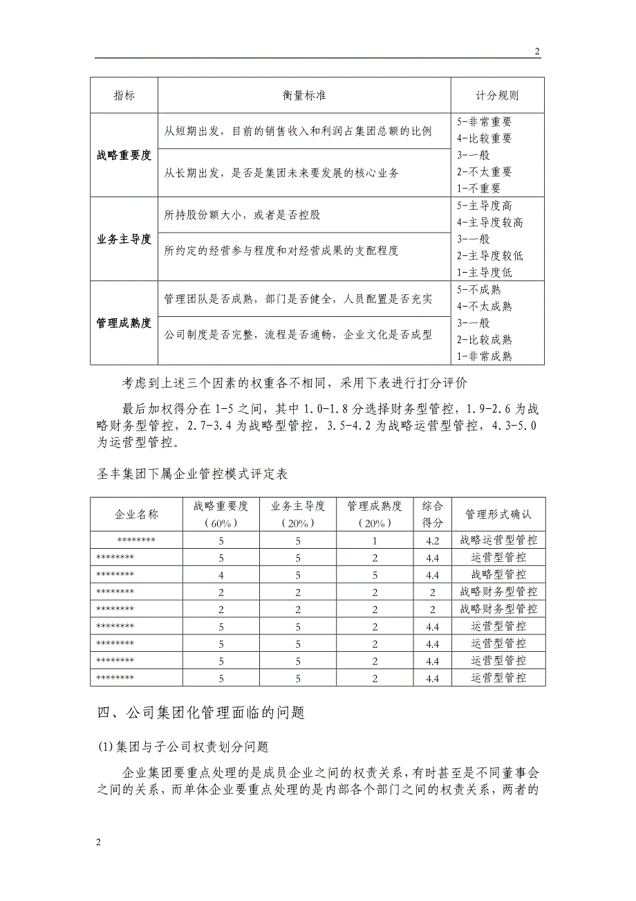 集团管控类型及方案选择_第2页