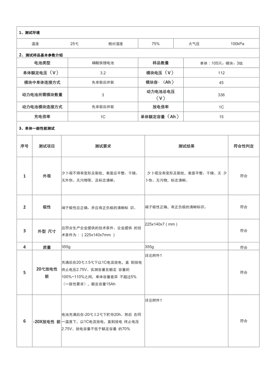 增程式电动车动力电池测试报告_第3页