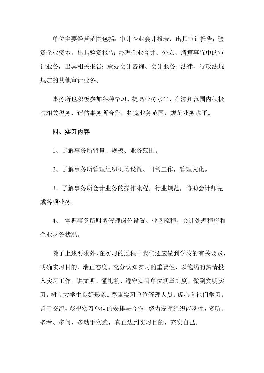 关于审计的实习报告范文汇编10篇_第5页