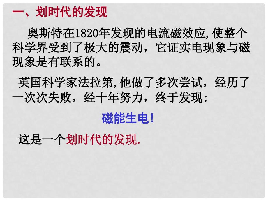 高中物理 3.1 电磁感应现象 课件 人教版选修11_第3页