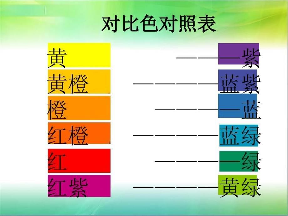 人教版五年级上册色彩的对比ppt_第5页