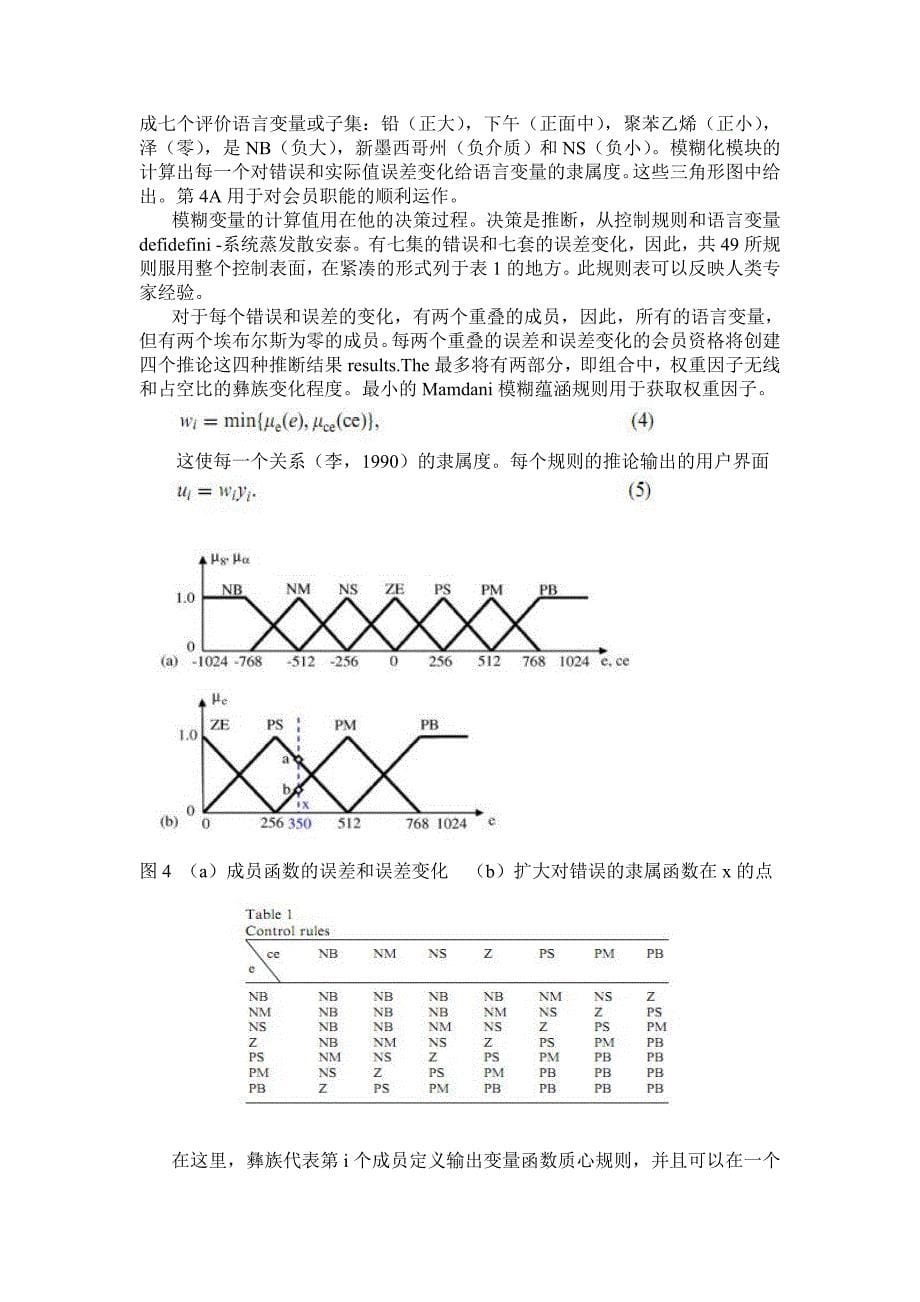 单片机模糊逻辑控制器对永磁直流电动机的设计和应用_第5页