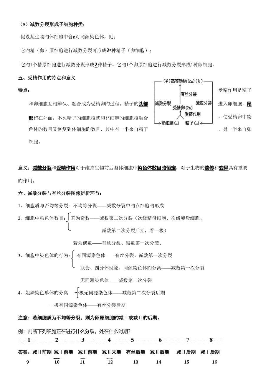 2022浙教版高中生物必修二知识点总结_第5页