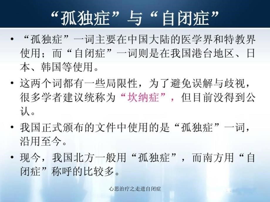 心思治疗之走进自闭症课件_第5页