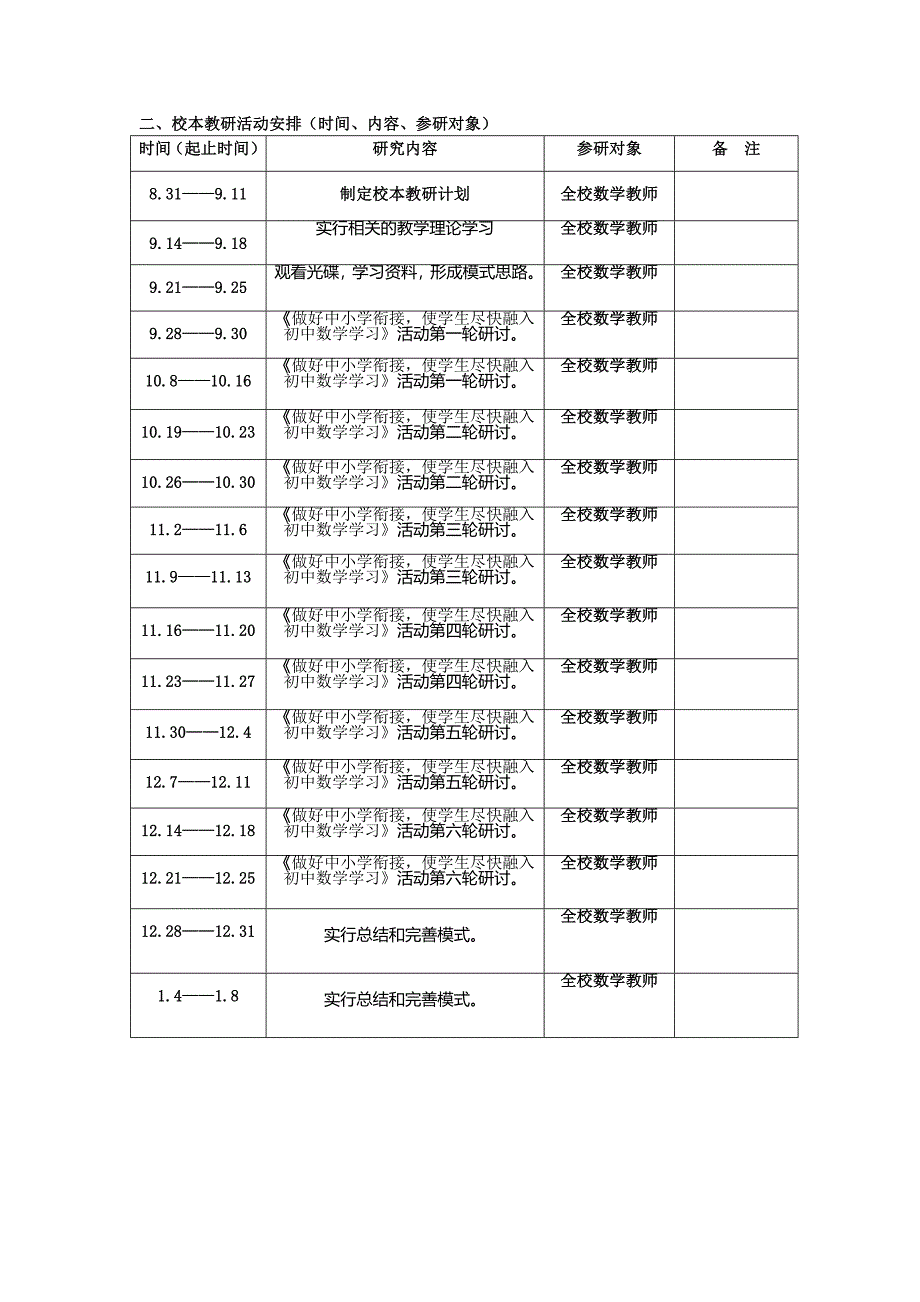 校本教研方案_第2页